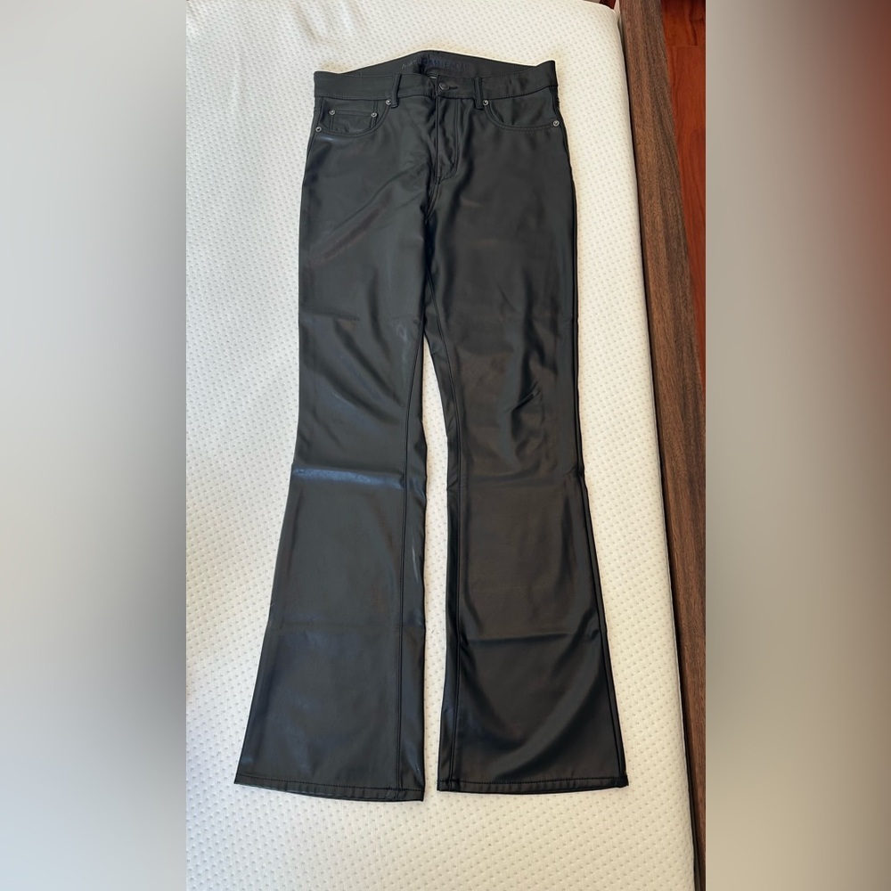 American Eagle vegan leather pants 12L